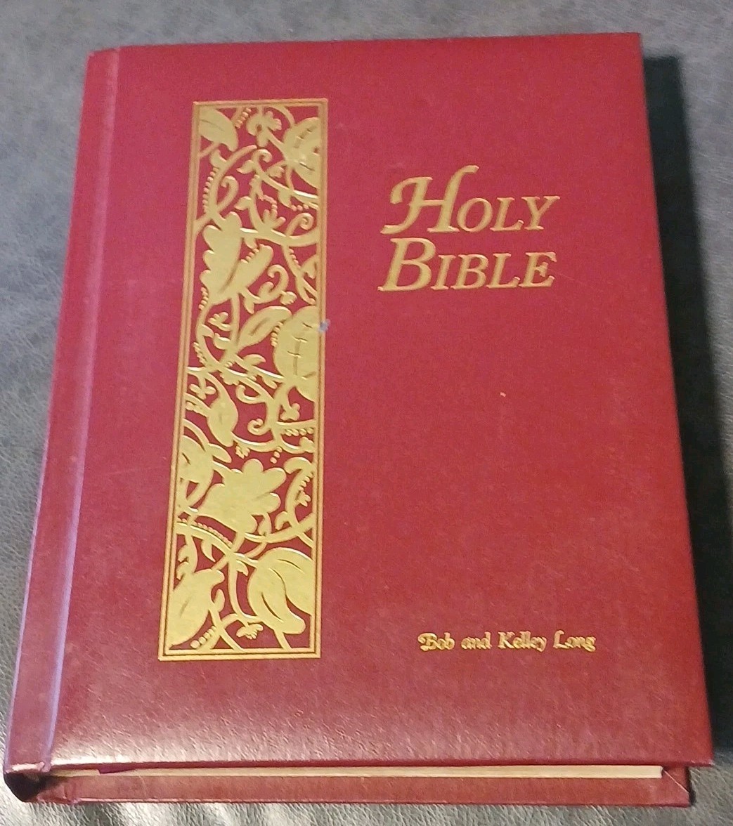 NIV Family Bible Deluxe Padded Burgundy Zondervan Large Print Center Column
