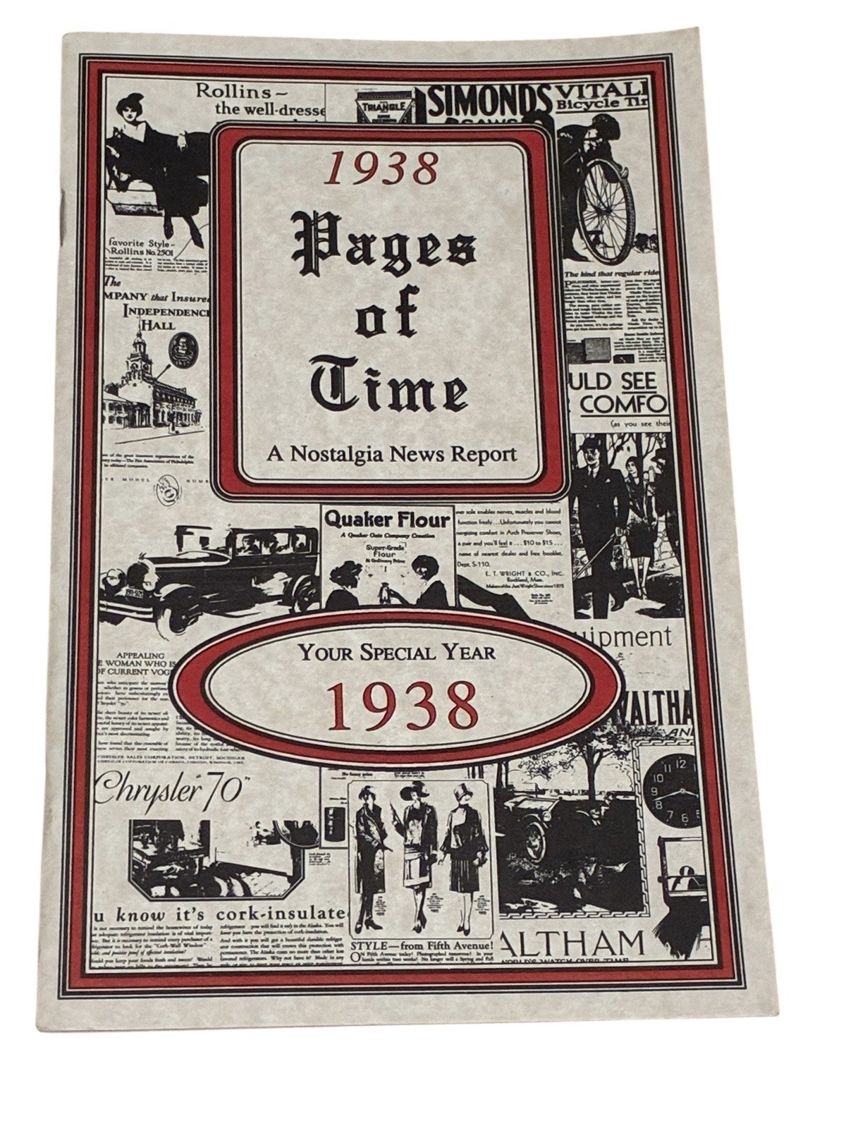1938 PAGES OF TIME – Your Special Year Softcover News Book Booklet 24 Pages
