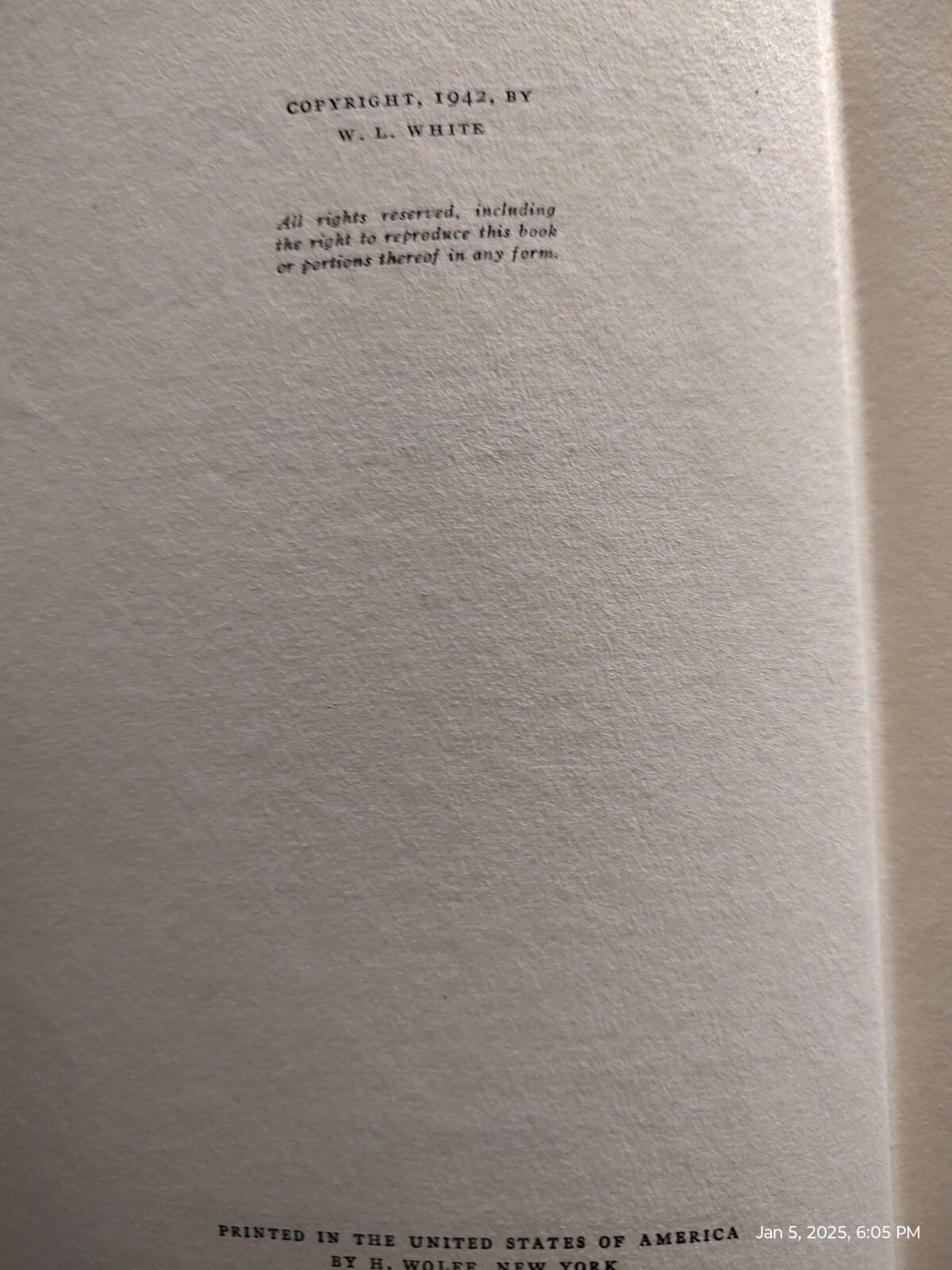 They Were Expendable, by W. L. White, 218 pages, ©1942, 1st Print