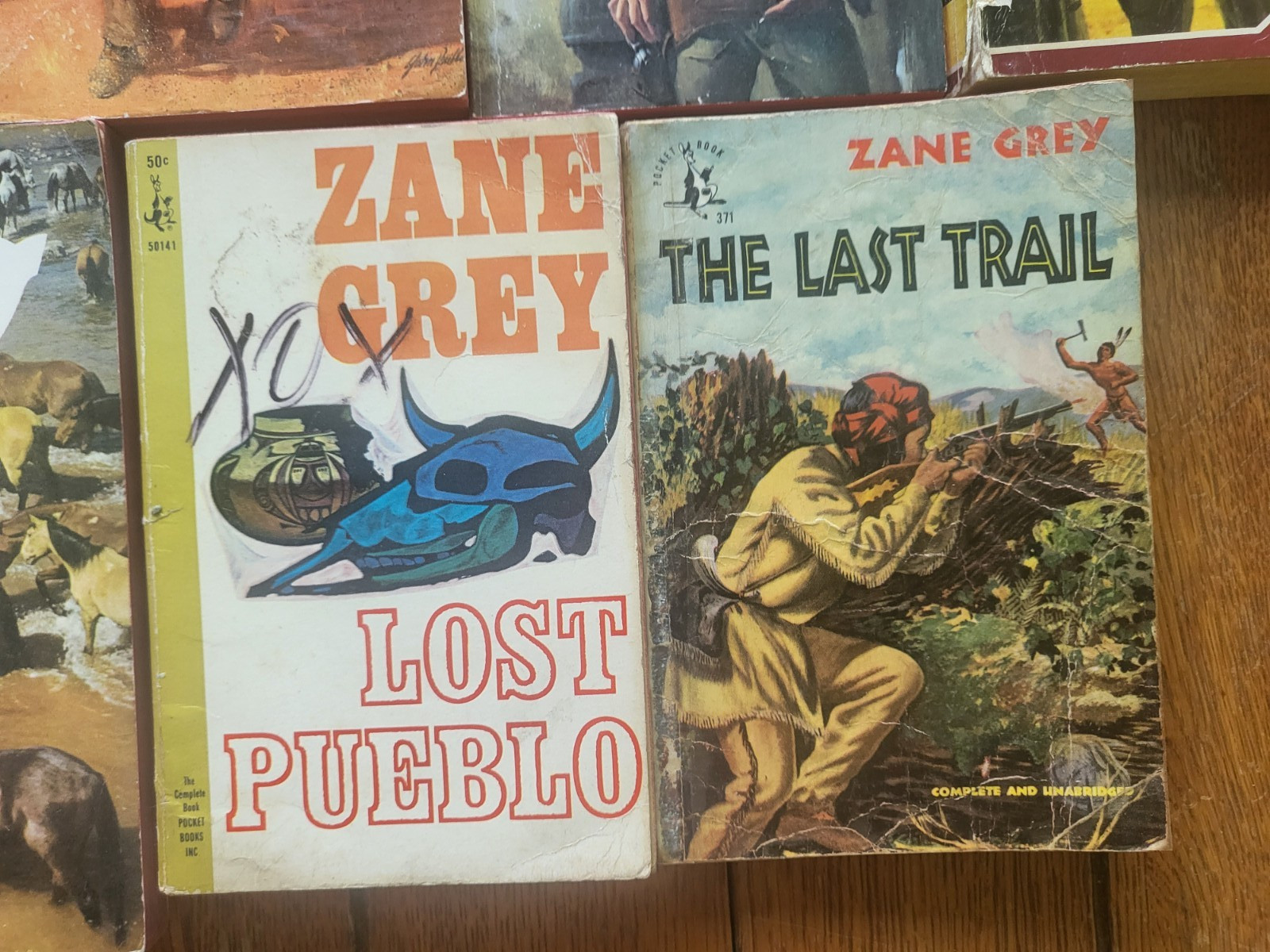 💎 Zane Grey 9 Book Lot VINTAGE – Western Pulp – COMBINE SHIPPING 💎