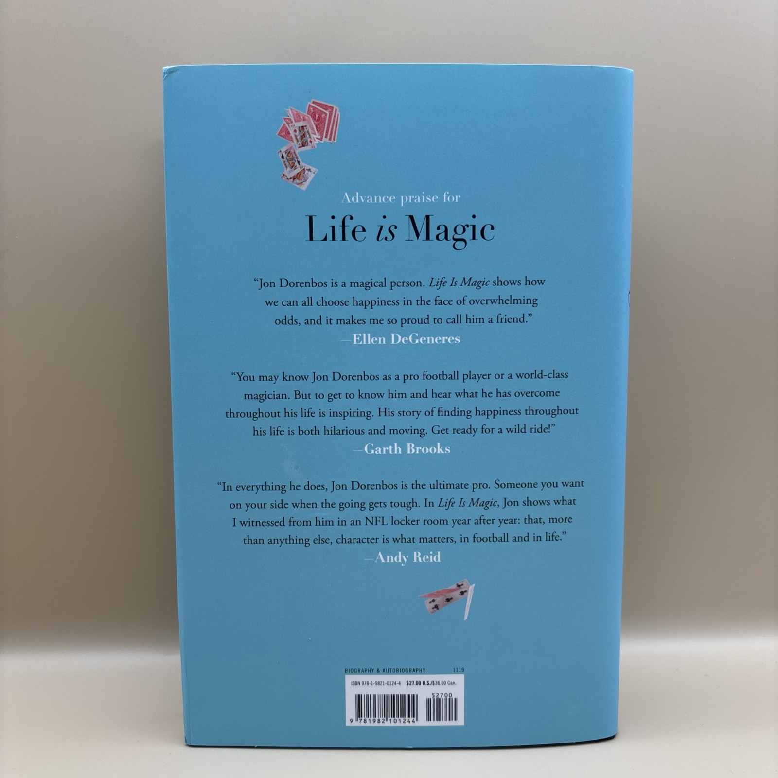 Life Is Magic My Inspiring Journey Jon Dorenbos Biography SIGNED Hardcover Book