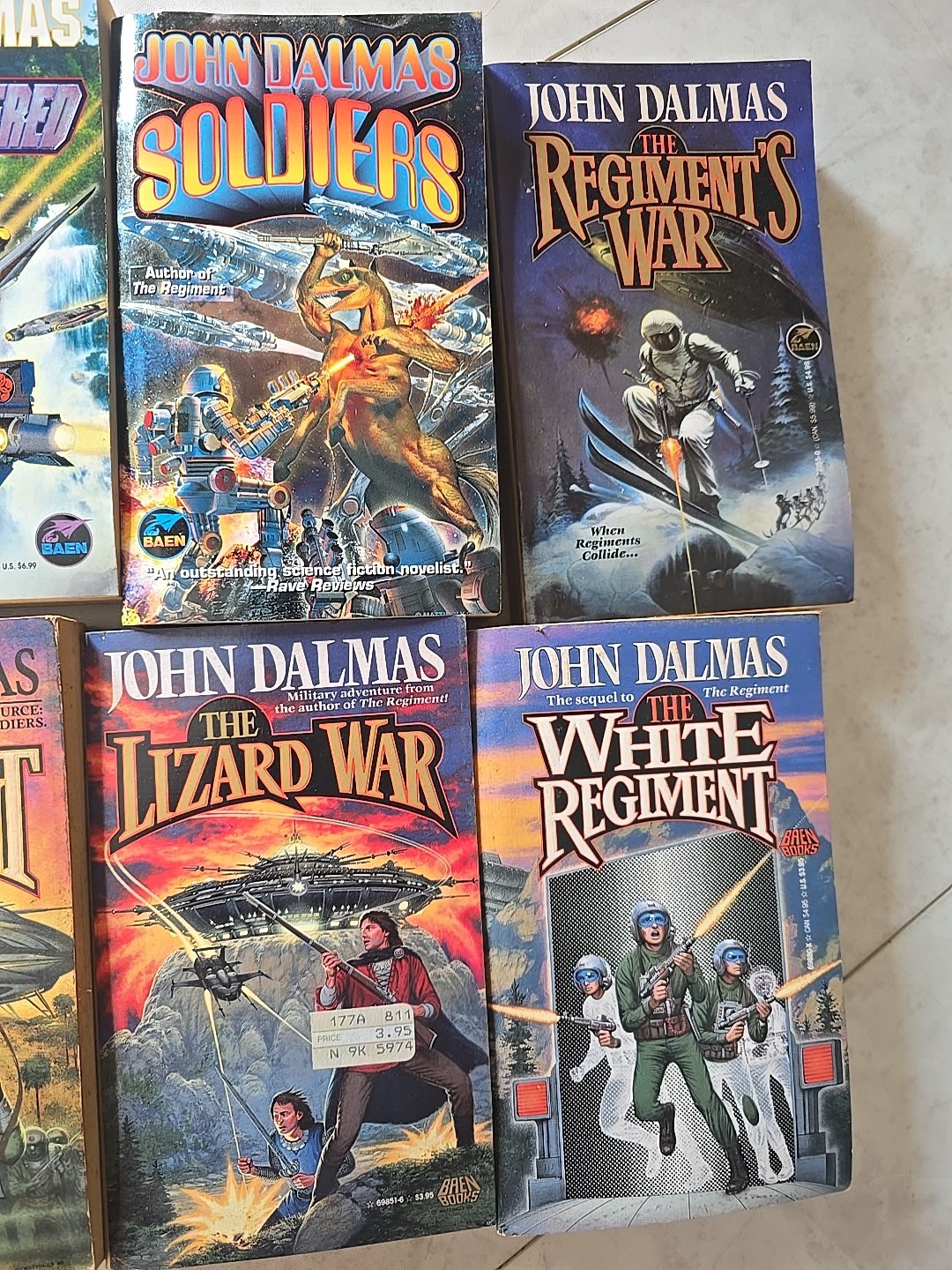 6 John Dalmas Classic Military Combat Sci-fi Fantasy Paperback PB Book Lot