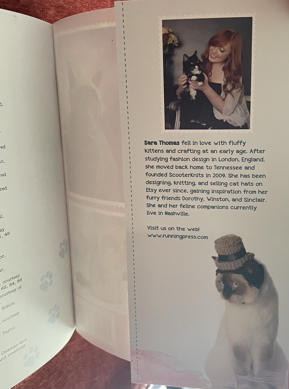 Cats in Hats: 30 Knit & Crochet Patterns for Your Kitty- Sara Thomas EUC PB 2015