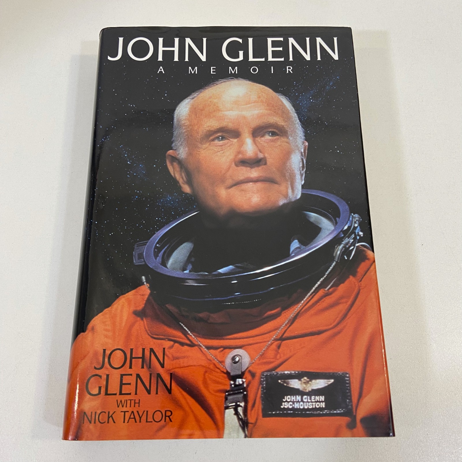 SIGNED by John Glenn A Memoir 1999 HCDJ Nick Taylor Bantam Book Space History