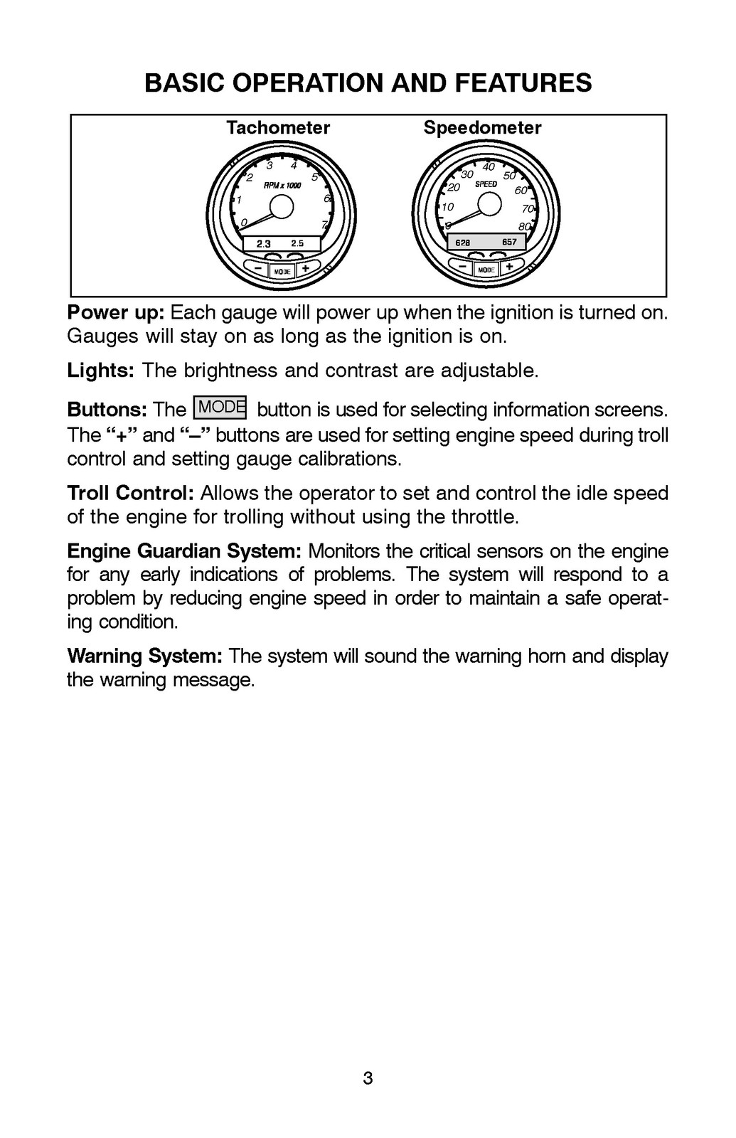 MERCURY SmartCraft Speedometer Tachometer Operation Manual 2004 – WIRE BOUND