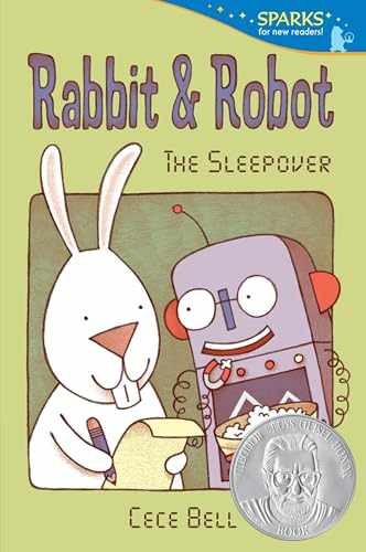 Rabbit and Robot: The Sleepover: – Paperback, by Bell Cece – Very Good x