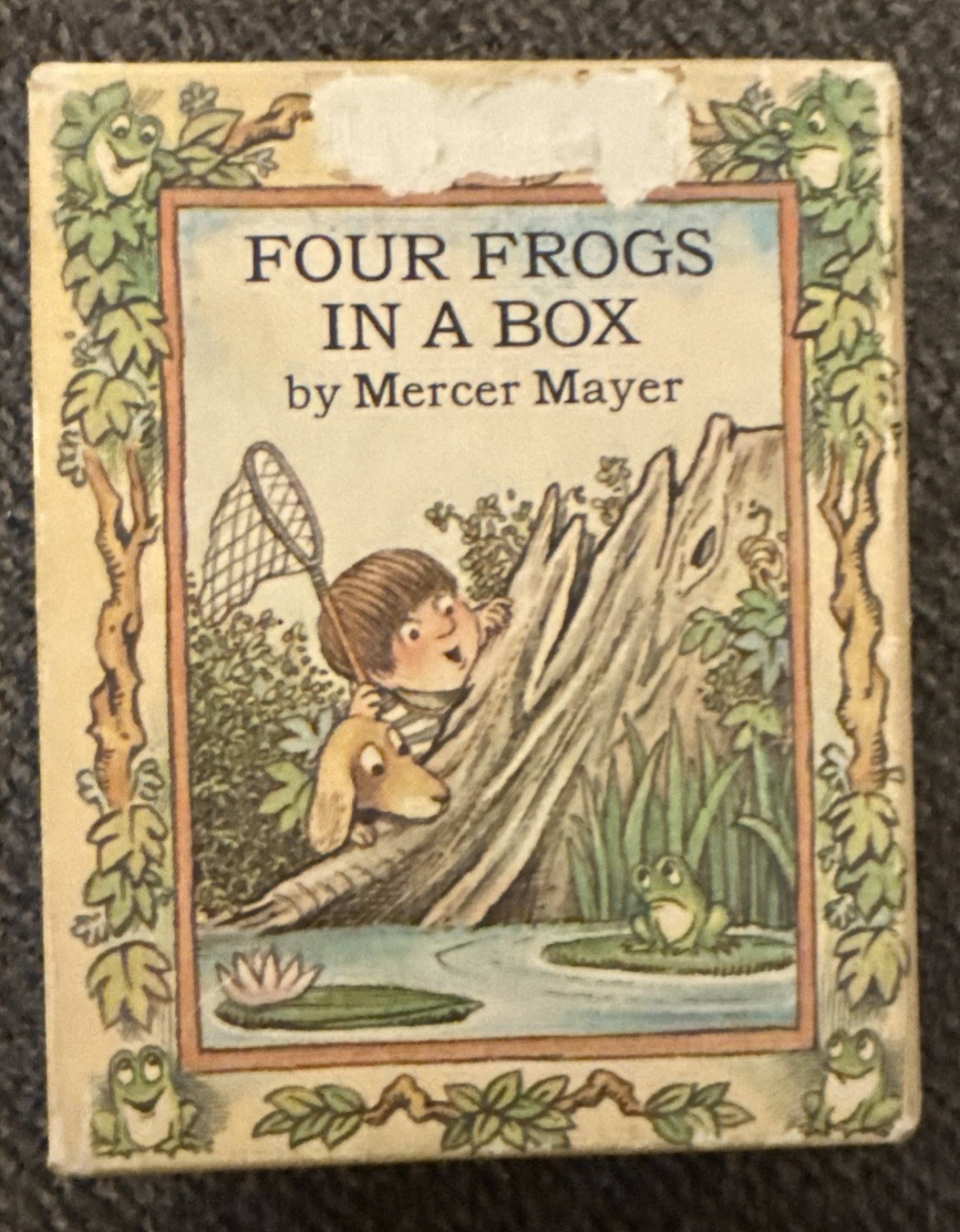 Four Frogs In A Box By Mercer Mayer The Dial Press Vtg Miniature HC 1967 – 1973