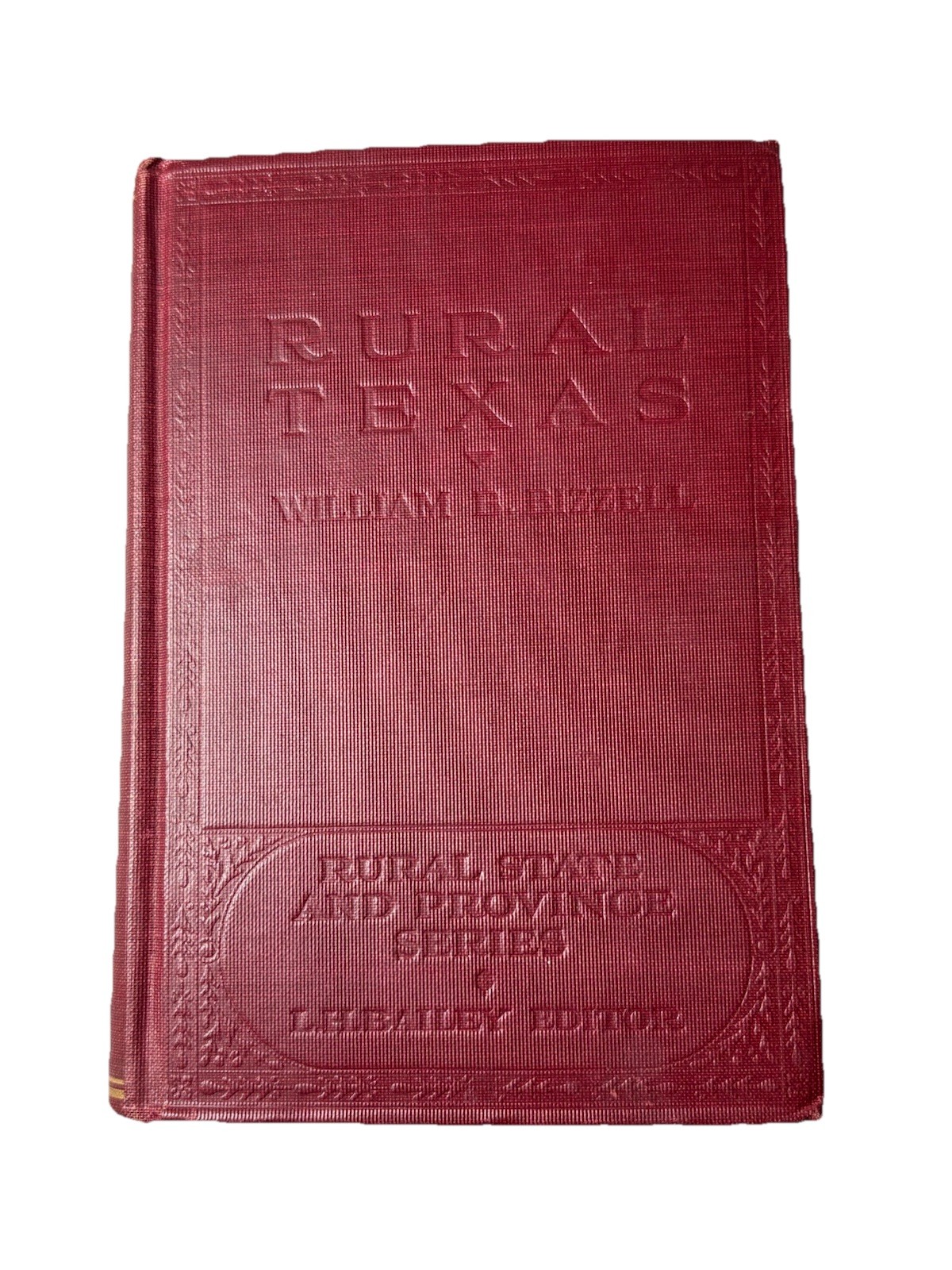 NICE! Vintage 1924 Rural Texas Rural State and Province Series Hardback Bizzell