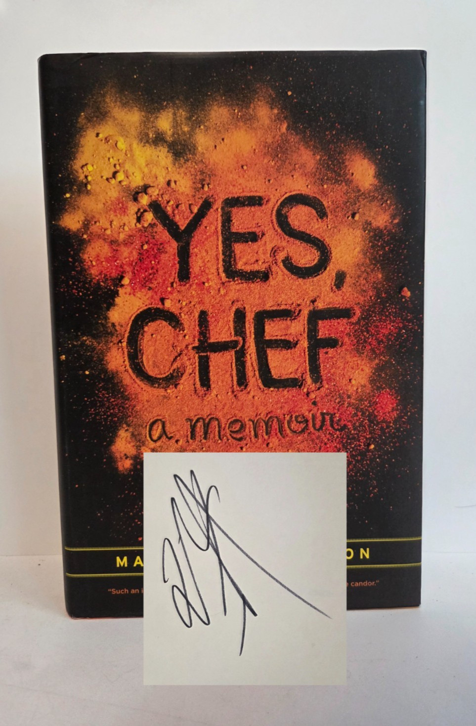 SIGNED Yes, Chef: A Memoir — Marcus Samuelsson & Veronica Chambers | HC 2012