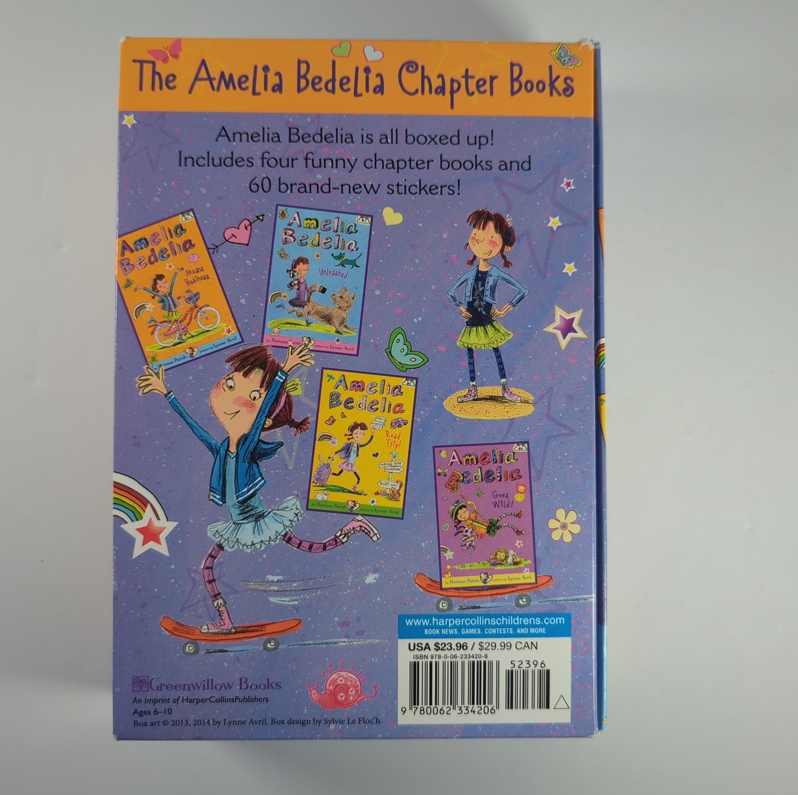 Amelia Bedelia Chapter Book Box Set Books 1-4 Herman Parish Kids Childrens