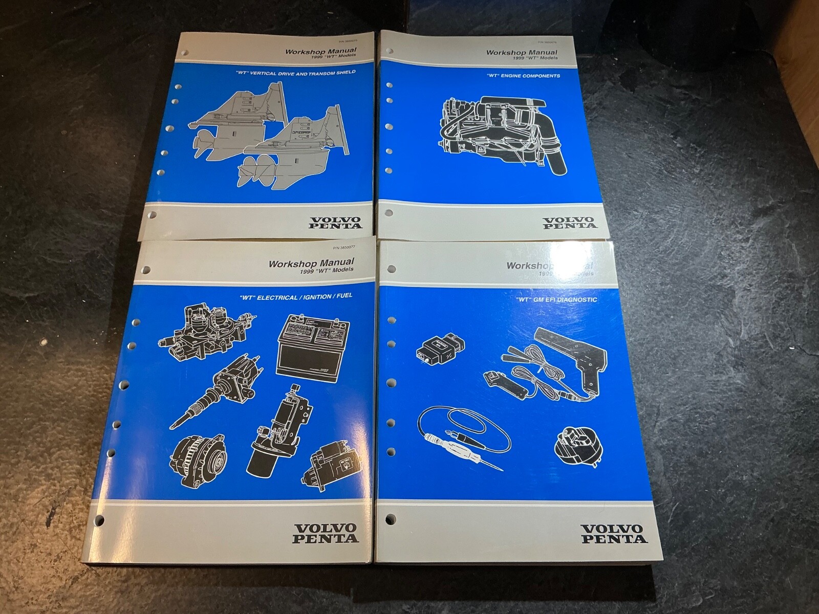 1999 Volvo Penta “WT” 3.0L, 4.3L, 5.0L, 5.7L, 7.4L, 8.2L Workshop Manual Set